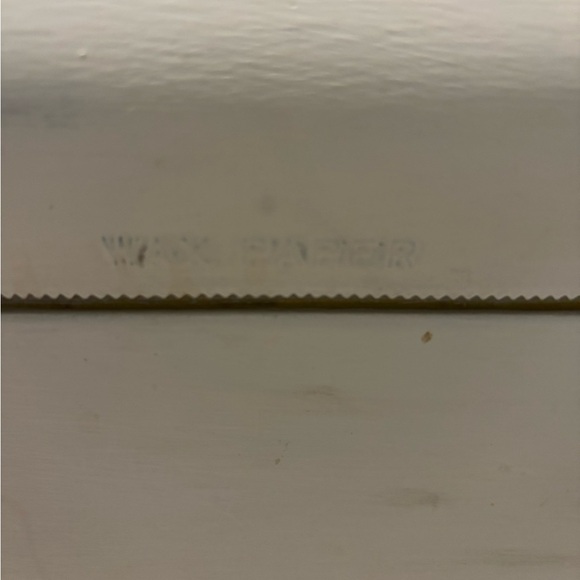 Paper Towel Wax Paper And Foil Holder Vintage Retro Metal Cream - Picture 3 of 8